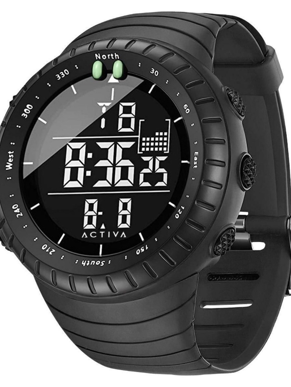 NWT Activa Odyssey x Invicta ACW1237-001 Digital Men’s Watch 53mm Black